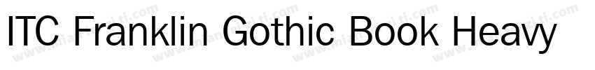 ITC Franklin Gothic Book Heavy字体转换